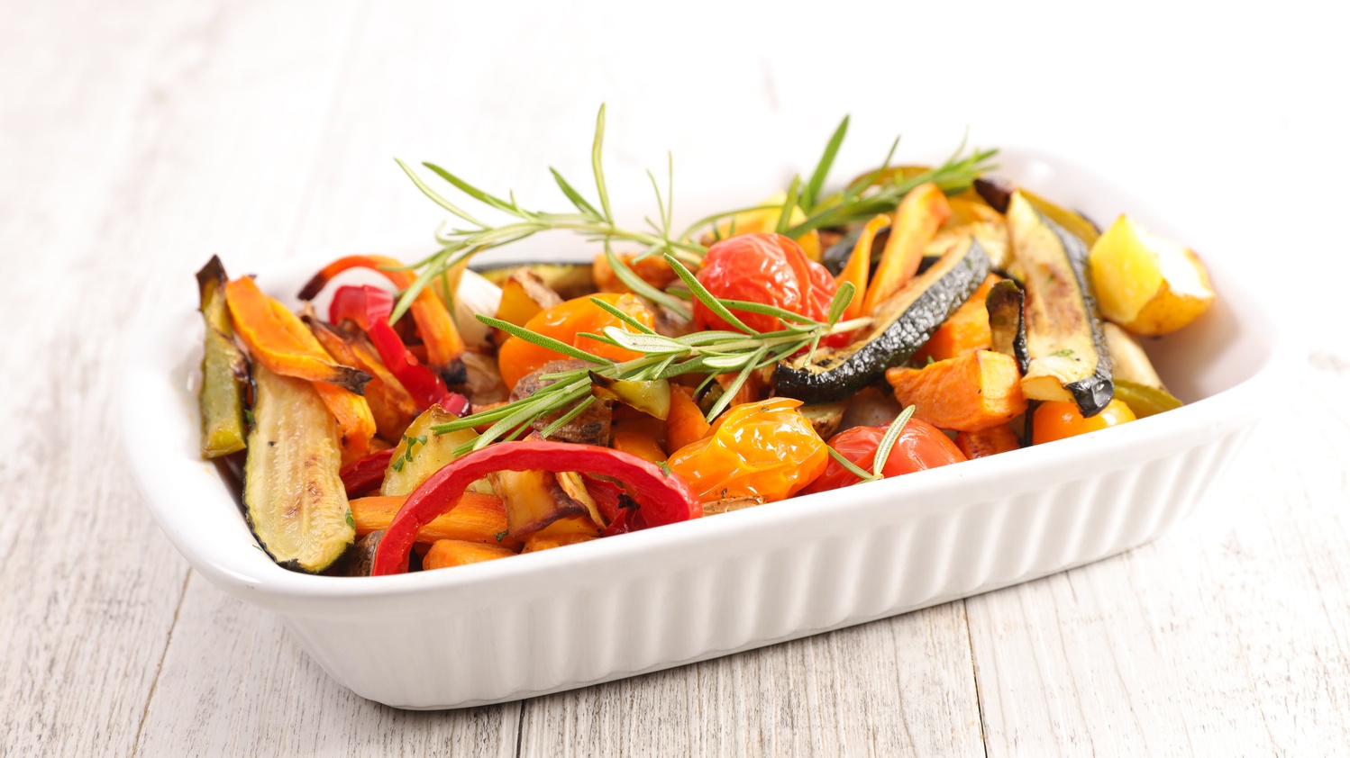Verduras asadas con romero